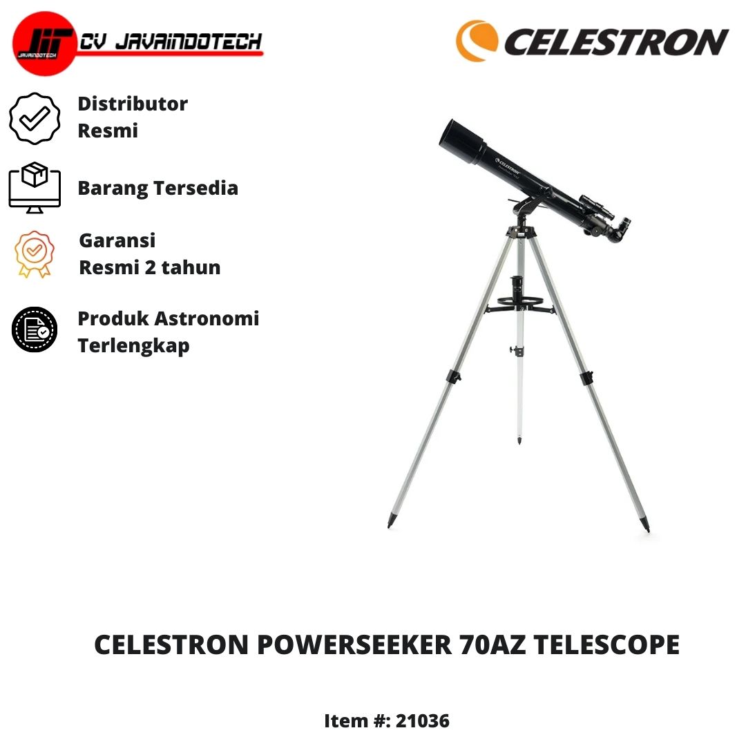 CELESTRON POWERSEEKER 70AZ TELESCOPE Distributor Resmi Teleskop
